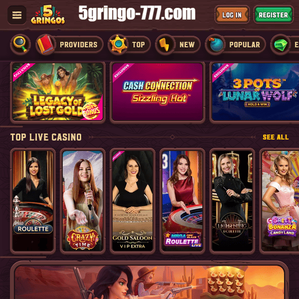 Selezione Top Live Casino 5Gringos